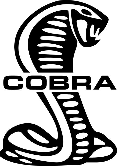 mustang cobra logo vector